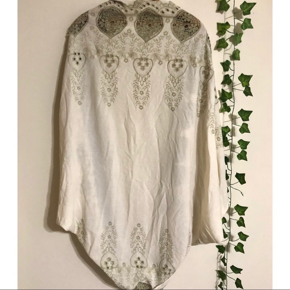 Free People Catania Embroidered Eyelet Kimono - Picture 9 of 9